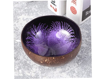 नारियल कटोरा पैटर्न खोल सलाद कस्टम निर्मित कटोरे अच्छी गुणवत्ता उच्च