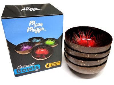 पारिस्थितिकीय कटोरा सेट हस्तनिर्मित लकड़ी के कटोरे नारियल के लिए सूप हीरा आकार