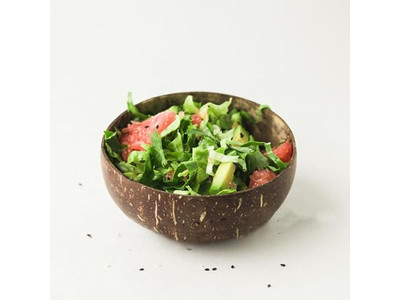 20 इंच का आटा कटोरा अंडाकार कस्टमाइज्ड नारियल के कटोरे फ्लैट बॉटम कस्टम लोगो