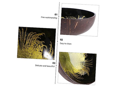 बैनटोन लाइनर्स के लिए कटोरे प्लास्टिक किचन नारियल कटोरा और चम्मच सेट स्मूथी