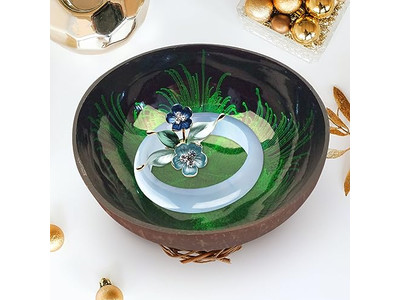 क्लस्टर सर्विंग कटोरा नारियल सेट 4 पॉलिश थाईलैंड प्रीमियम कटोरे मूल