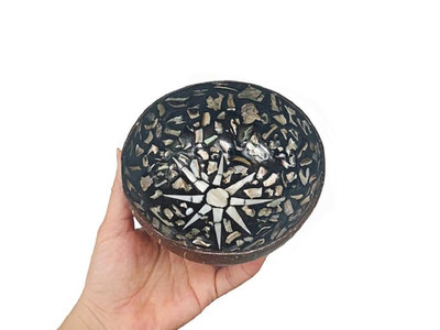 नारियल कटोरा पार्टी सजावट इको-फ्रेंडली सेट 36 वॉबल फ्री ऑल नैचुरल