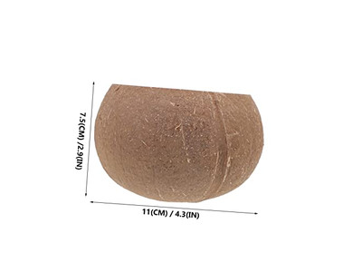 नारियल का कटोरा थोक पैकेजिंग पेय के लिए 2 कटोरियों के सेट से बना