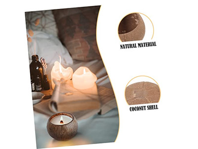 नारियल का कटोरा थोक पैकेजिंग पेय के लिए 2 कटोरियों के सेट से बना