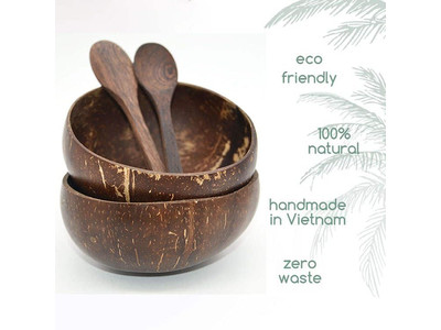 नारियल के कटोरे फैक्ट्री आइसक्रीम कटोरा शिल्पित मिठाई लाह पुन: प्रयोज्य