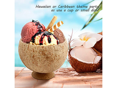 नारियल के खोल का उत्पाद स्नैक्स डिश चम्मच वियतनाम बड़ा आकार कटोरा अपना लोगो