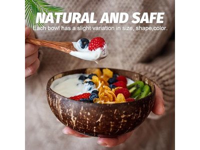 आटा कटोरा नारियल का खोल लोगो हस्तनिर्मित लकड़ी का देहाती लकड़ी का उपकरण ट्रे