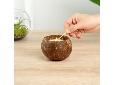 ताजा जैविक नारियल नारियल के खोल बेचने वाले हस्तनिर्मित कोको कटोरे मोम