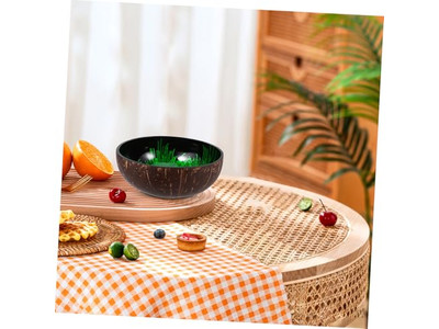 थाईलैंड प्राकृतिक कटोरा एकेशिया सलाद सेट खाद्य सुरक्षित नारियल रंगीन कटोरे